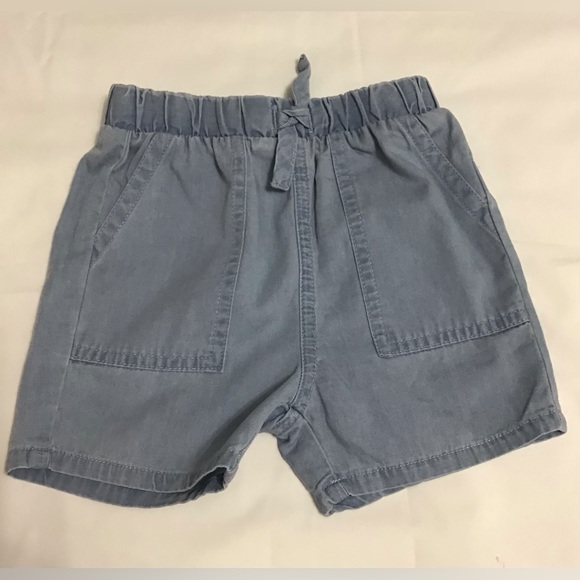 Miles the Label Baby Boy 2-piece Outfit Chambray Shirt and Shorts Size 12 Month - Picture 13 of 15
